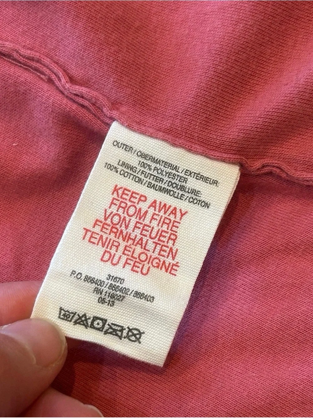 Mini Boden Cream Sherpa Hooded Vest with Pink Lining 7/8
